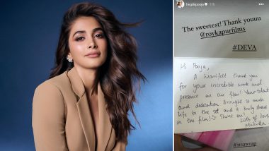 ‘Deva’: Pooja Hegde Wraps Up Shooting, Shares Heartfelt Note From Film Team