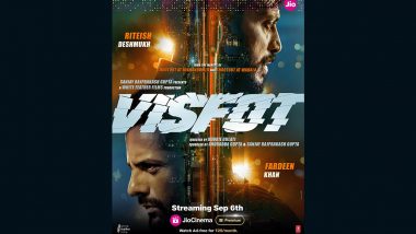 ‘Visfot’ on OTT: Fardeen Khan and Riteish Deshmukh’s Thriller Set To Premiere on JioCinema on September 6 (View Poster)