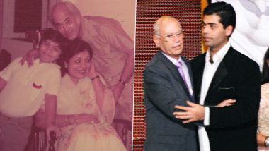 Yash Johar 95th Birth Anniversary: Karan Johar Remembers His Father With Heartfelt Childhood Memories, Says ‘Miss You Every Day Papa’ (View Pics)