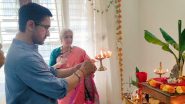 Ganesh Chaturthi 2024: Aamir Khan Celebrates With Traditional Aarti at Sister Nikhat&rsquo;s Mumbai Home (View Pics)