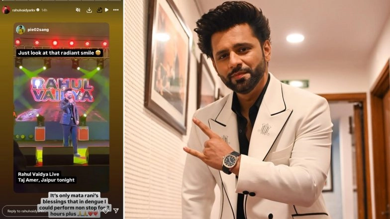 Rahul Vaidya Delivers Electrifying 2-Hour Concert in Jaipur Despite Battling Dengue