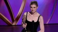 Emmy Awards 2024: Elizabeth Debicki Wins First Emmy for Outstanding Supporting Actress in &lsquo;The Crown&rsquo;, Says Playing Princess Diana a &lsquo;Privilege&rsquo; (Watch Video)