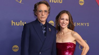 Emmy Awards 2024: Robert Downey Jr Makes Stylish Emmy Debut With Wife Susan Downey (Watch Video)