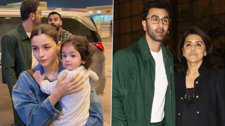 Kapoor Family Spotted at Airport: Baby Raha’s Adorable Interaction with Neetu Kapoor Wins Over Fans
