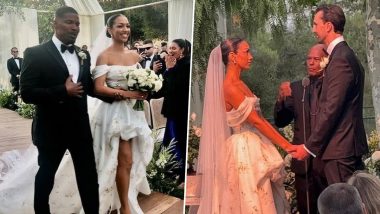 Corinne Foxx Ties the Knot With Joe Hooten As Father Jamie Foxx Proudly Walks Her Down the Aisle (View Pics)