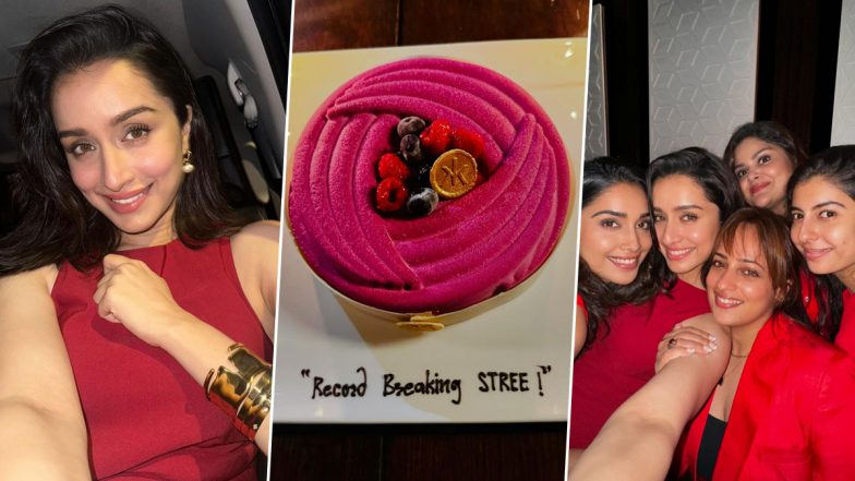Shraddha Kapoor Dazzles in Red Dress While Celebrating ‘Stree 2’ Success With Her ‘Magic Girls’ (View Pics)