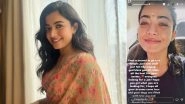 Rashmika Mandanna Visits Temple and Shares Heartfelt Wishes for Exam Takers and Job Seekers on Insta, Says, &lsquo;God Bless You All&rsquo;