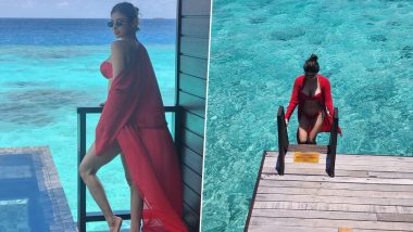 Mouni Roy Enjoys Pre-Birthday Celebrations in Maldives With Hubby Suraj Nambiar and Friends (View Pics)