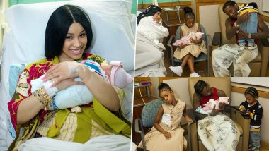 Cardi B Reveals New Baby Girl’s Arrival on September 7, Shares Heartwarming Photos With Offset (View Pics)