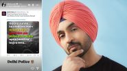 Dil-Luminati Tour: Diljit Dosanjh Praises Delhi Police&rsquo;s Creative Efforts To Combat Ticket Fraud