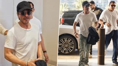 IIFA 2024: Shah Rukh Khan Arrives in Abu Dhabi, Impresses Everyone With His Dashing Look (View Pics)