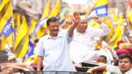 Arvind Kejriwal Joins AAP's Haryana Election Campaign, Holds Massive Road Show in Jagadhri constituency (See Pics and Video)