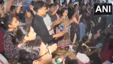 RG Kar Doctor Rape-Murder Case: Junior Doctors’ Demonstration Outside Swasthya Bhavan Continues for Third Day After Talks Fail To Take Off With Mamata Banerjee (Watch Video)