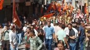 Himachal Pradesh Mosque Row: Hindu Outfits&rsquo; Scuffle With Police in Kullu; Muslim Body Says No Masjid Illegal (Watch Videos)