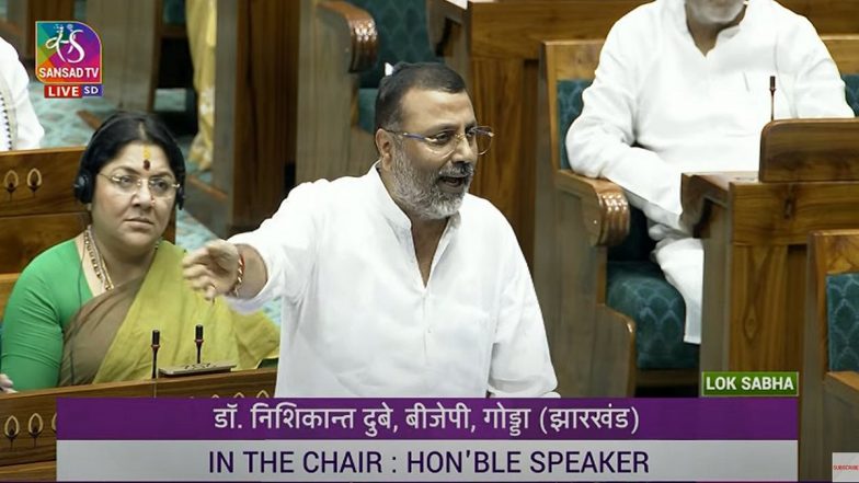 PAC Head Venugopal Working to Defame Govt, Acting Unconstitutionally: Nishikant Dubey to LS Speaker