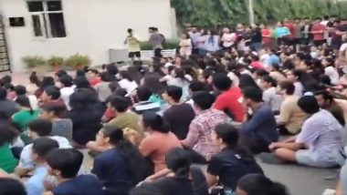 Privacy Violation of Female Students: Patiala Law Varsity Students’ Protest Enters Day 4, Seek Resignation of Vice-Chancellor Over Visiting Girls’ Hostel (Watch Video)