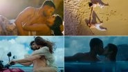 &lsquo;Yudhra&rsquo; Song &lsquo;Saathiya&rsquo;: Siddhant Chaturvedi and Malavika Mohanan Showcase Steamy Chemistry With Passionate Kisses and Romantic Moments (Watch Video)