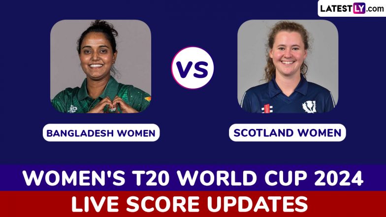 Bangladesh vs Scotland live score updates of ICC Women's T20 World Cup 2024: Get toss, winner, result live commentary and complete online scorecard of BAN-W vs SCO-W cricket match in Twenty20 WC