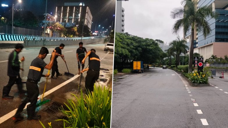 Manyata Tech Park Flooded as Heavy Rain Lashes Bengaluru, Causing Massive Waterlogging; Situation Now Under Control (Pics and Videos)