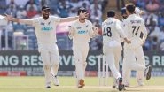 IND vs NZ 2024: New Zealand National Cricket Team Wins Second Test by 113 Runs, India Lose First Home Series in 12 Years