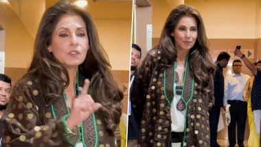 ‘I Don’t Pose With Juniors’: Dimple Kapadia Refuses To Get Clicked With Daughter Twinkle Khanna at the Screening of ‘Go Noni Go’ (Watch Video)