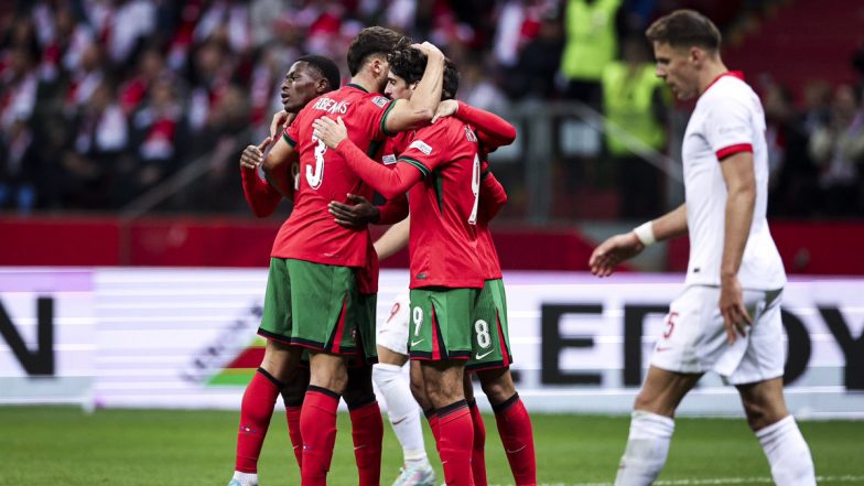 Poland 1-3 Portugal, UEFA Nations League 2024-25: Cristiano Ronaldo, Bernardo Silva Score as Roberto Martinez’s Team Stay Perfect in Competition