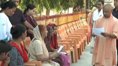 Uttar Pradesh CM Yogi Adityanath Holds ‘Janata Darbar’ at Gorakhnath Temple in Gorakhpur (See Pics)