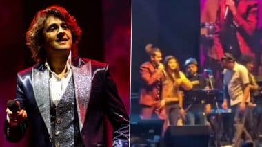 Sonu Nigam Remains Unfazed After Drunk Fan Charges at Him Mid-Performance; Video Goes Viral – WATCH