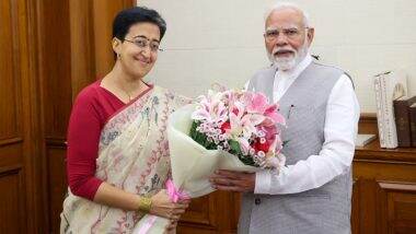 Delhi CM Atishi Meets PM Narendra Modi to Discuss Collaboration for Capital's Progress (See Pic)