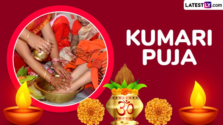 Subho Maha Ashtami 2024 Greetings, Kumari Puja Images and Wallpapers To Celebrate the Day 