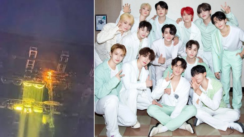 K-Pop Band SEVENTEEN's Concert In Goyang Faces Delay After Fire Breaks Out Onstage; No Injuries Reported (Watch Video)