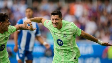 First-Half Hat Trick for Robert Lewandowski As Barcelona Top of La Liga 2024–25 Points Table Ahead of International Break