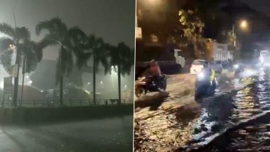 Mumbai Rains: Heavy Rainfall Lashes City, Causes Waterlogging; IMD Issues Nationwide Warning Predicting Downpours in Many States Between October 12-16 (Watch Videos)