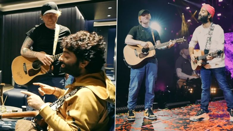 Ed Sheeran Shares BTS Glimpses From ‘Perfect’ Rehearsal With Arijit Singh From London Concert, Reveals How ‘Tum Hi Ho’ Won His Heart (Watch Video)