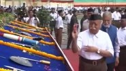 Dussehra 2024: RSS Chief Mohan Bhagwat Performs &lsquo;Shastra Pooja&rsquo; at Annual Vijayadashami Programme in Nagpur (Watch Video)