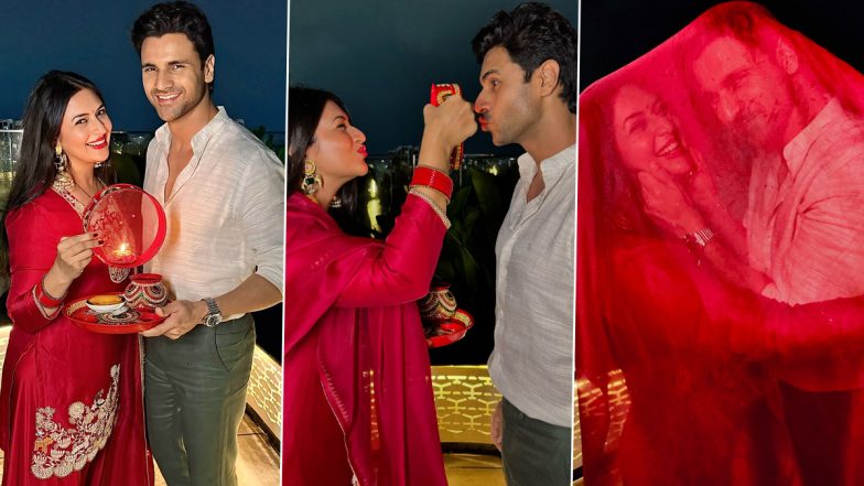 Divyanka Tripathi Shares Vibrant Karva Chauth Photos With Hubby Vivek Dahiya on Insta, Writes ‘I’m Glad You Showed Up in My Life’