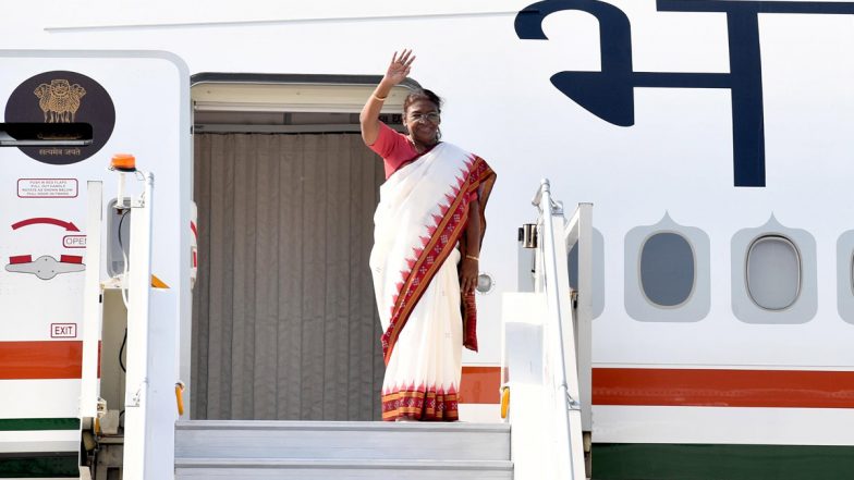 Droupadi Murmu Departs for Three-Nation Visit to Algeria, Mauritania and Malawi