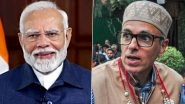 PM Narendra Modi Extends Wishes to Omar Abdullah on Becoming Jammu And Kashmir CM, Vows to Work Closely for Region's Progress