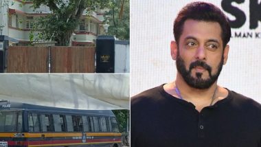 Baba Siddique Murder Case: Police Security Outside Salman Khan’s Galaxy Apartments in Bandra Enhanced After NCP Leader’s Assassination (Watch Video)