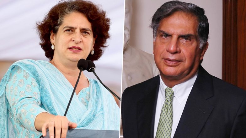 Priyanka Gandhi Says Ratan Tata Gave New Heights to Indian Industry With Tireless Efforts