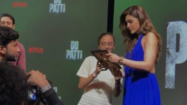 ‘Do Patti’: Kriti Sanon’s Heartwarming Gesture for Young Fan at the Trailer Launch Captivates Everyone!