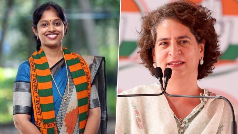 BJP Fields Navya Haridas Against Priyanka Gandhi in Wayanad Bypoll