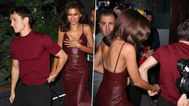 ‘Spider-Man’ Star Tom Holland Turns Into Real-Life Superhero, Shields Girlfriend Zendaya After She Gets Mobbed by Paps (Watch Viral Video)