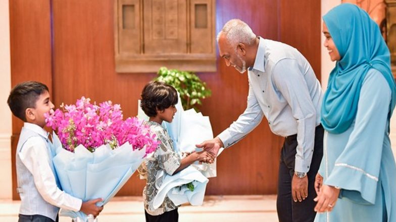 Mohamed Muizzu Interacts With Maldivian Community in Delhi