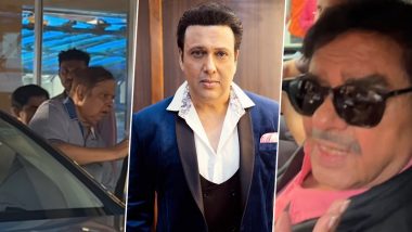 Govinda Hospitalised: David Dhawan and Shatrughan Sinha Visit Actor Turned Politician in Hospital; Latter Shares Health Update (Watch Videos)