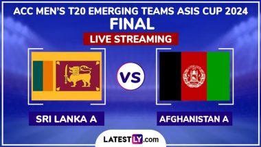 Sri Lanka A vs Afghanistan A, ACC Men's T20 Emerging Teams Asia Cup 2024 Final Match Live Streaming Online: How To Watch SL A vs AFG A Cricket Match Free Live Telecast on TV?