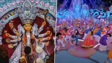 Navratri 2024 Dandiya Song of the Day: Ayushmann Khurrana and Nushrat Bharucha’s ‘Radhe Radhe’ From ‘Dream Girl’ Will Elevate Your Dandiya Nights (Watch Video)