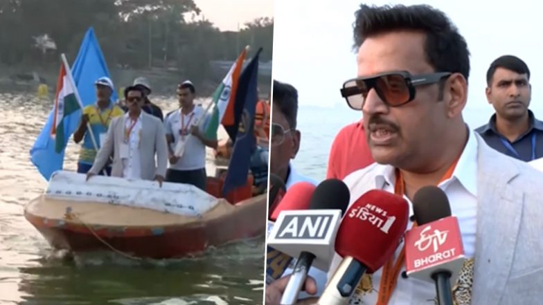 ‘This Is Gorakhpur, Not London or Paris’: BJP MP Ravi Kishan Showers Praise on UP CM Yogi Adityanath During Rowing Championships Inauguration (Watch Video)