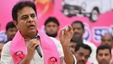 Telangana: BRS Chief KT Rama Rao Questions DGP Over FIR Against Journalist, Says ‘Will You File a Case on Me’ (Watch Video)