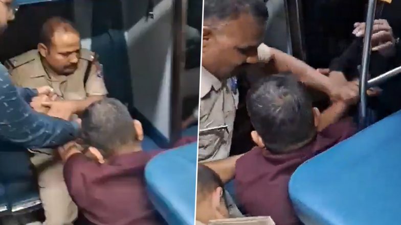 Passenger Dragged and Assaulted by RPF Personnel After Pulling Chain Over AC Malfunction on Patna-Kota Express; Video Goes Viral